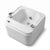 Globalstar BS-T098 Foot Spa White Jacuzzi Basin | Hot & Cold Water Control | Durable Pedicure Tub