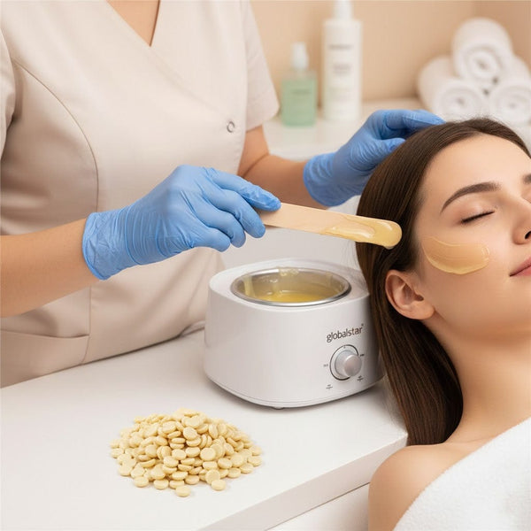 Globalstar Hair Removal Wax Beans Milk 1000g – Low Temperature Hard Wax for All Skin Types