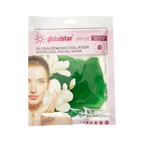 Globalstar Bio Collagen Hydrogel Facial Mask Green 1pc - Awarid UAE