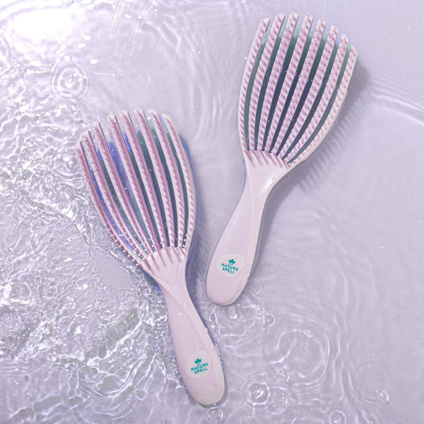 Nature Spell FlexiFlow Detangling Hair Brush – Flexible Strands Gentle Knot Removal for All Hair Types
