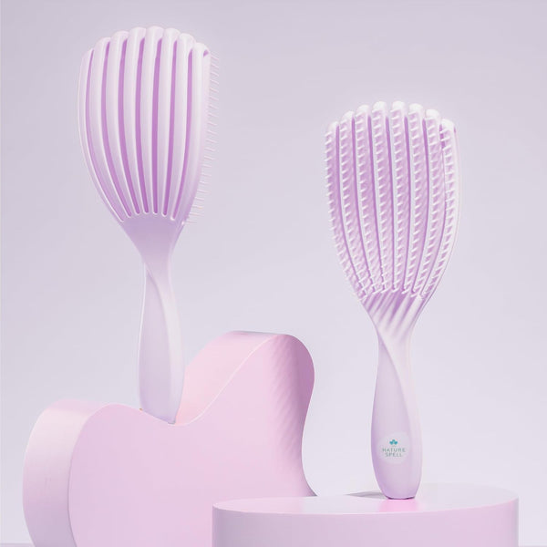 Nature Spell FlexiFlow Detangling Hair Brush – Flexible Strands Gentle Knot Removal for All Hair Types