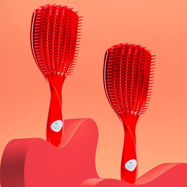 Nature Spell FlexiFlow Detangling Hair Brush – Flexible Strands Gentle Knot Removal for All Hair Types