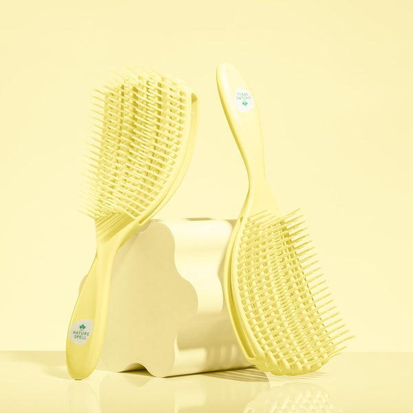 Nature Spell FlexiFlow Detangling Hair Brush – Flexible Strands Gentle Knot Removal for All Hair Types