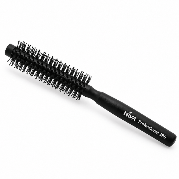Niva Brushes Professional 386 Round Styler Hair Brush 13mm Black – UAE