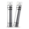Two silver hair spray bottles labeled 'Butterfly Shadow' on a white background