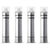Four silver hair spray bottles labeled 'Butterfly Shadow' on a white background