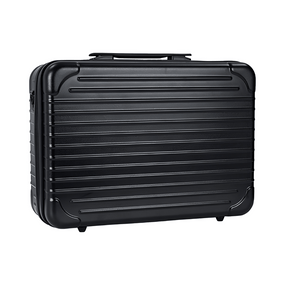 Globalstar Professional Black Makeup Train Case: Sleek Portable Organizer for Makeup Artists and Beauty Enthusiasts