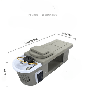 Globlastar Japan Head Spa Equipment - Custom Salon Massage Table with Water Circulation Shower & Shampoo Spa Bed