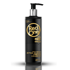 RedOne Gold After Shave Cream Cologne 400ml - Elegant Amber Scent, Ultimate Skin Care