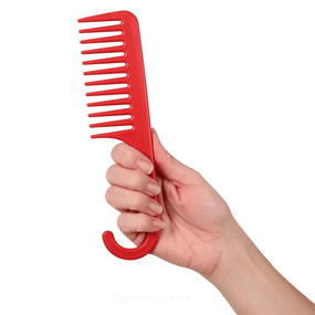 Globalstar Allegro Combs #1002 Wide Tooth Comb Red - The Ultimate Detangling Companion for Curly Locks