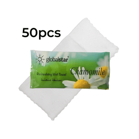 Globalstar Refreshing Wet Towel Chamomile 50pcs - Calming Freshness for Ultimate Hygiene