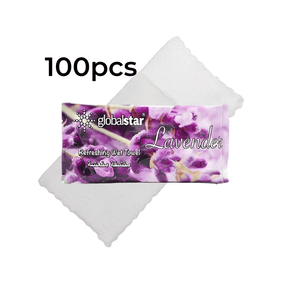 Globalstar Lavender Scented Refreshing Wet Towels - 100pcs for All-Day Freshness and Hygiene