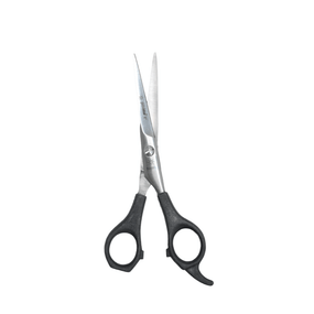 Globalstar 6" Hair Cutting Scissors - Stainless Steel with Black Plastic Handles