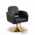 Globalstar H640 Professional Makeup Chair | Luxury Black Leather, 360° Rotation & Height Adjustment