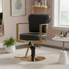 Globalstar Luxury Ladies Styling Chair – Gold Hydraulic Salon Chair for Hairdressers & Beauty Salons