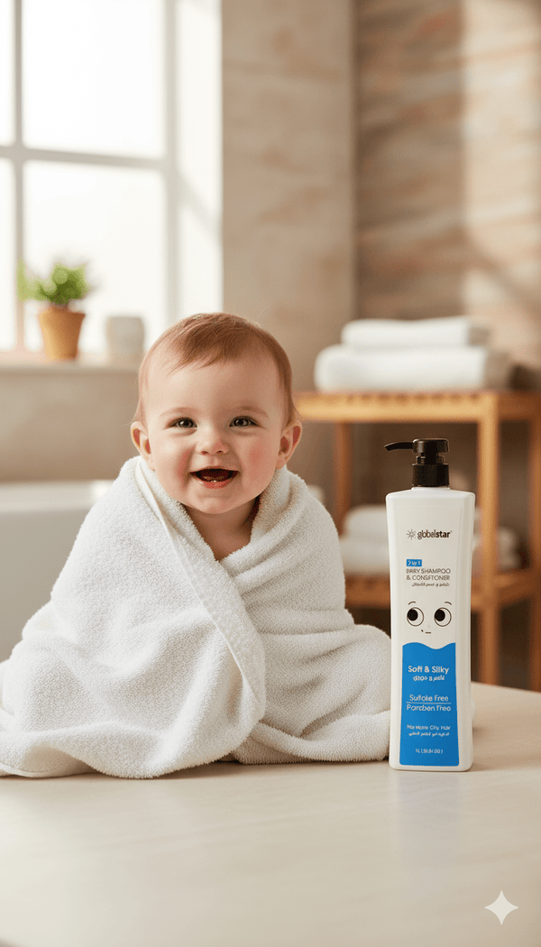 Globalstar Baby Shampoo with Conditioner - Gentle 2 in 1 Formula, No More Oily Hair | 1L