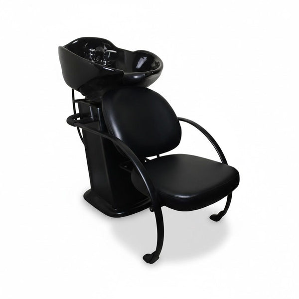 Globlastar Black Professional Shampoo Chair –Comfortable Salon Backwash Unit