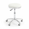 Globalstar Salon Stool Chair TB-3017 – Adjustable White & Black Rolling Stool for Spa, Salon, Multi-Use