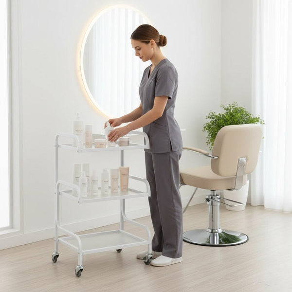 Globalstar Salon Trolley – 3 Shelves Efficient Salon and Spa Organization