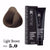 Hair color, Hair coloring, Ammonia, Light brown hair color, 5.0 hair color