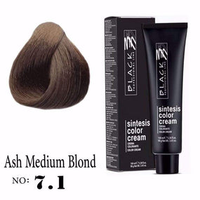 Black Sintesis Color Cream Ash Medium Blonde 7.1 - Awarid UAE