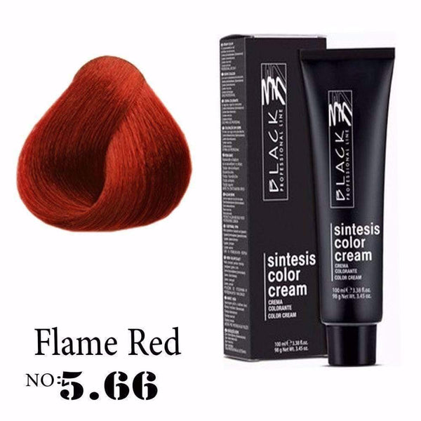 Hair color, Hair coloring, Flame red hair color, 5.66 hair color, Ammonia