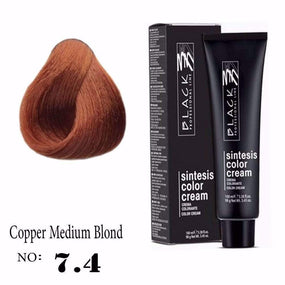 Hair color, Hair coloring, Ammonia, Copper medium blond hair color, 7.4 hair color