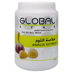 Globalstar Hot Oil Hair Mask Garlic Extract 1500ml - Awarid UAE