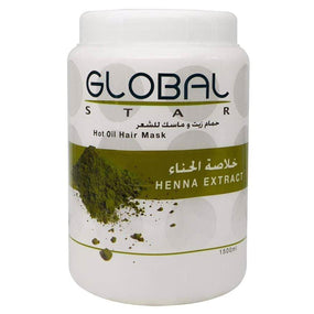 Globalstar Hot Oil Hair Mask Henna Extract 1500ml - Awarid UAE