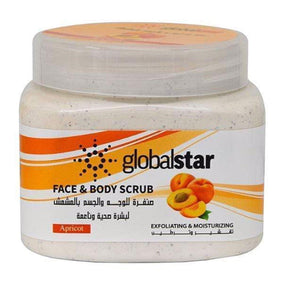 Globalstar Exfoliating Face & Body Scrub Apricot 500ml - Awarid UAE