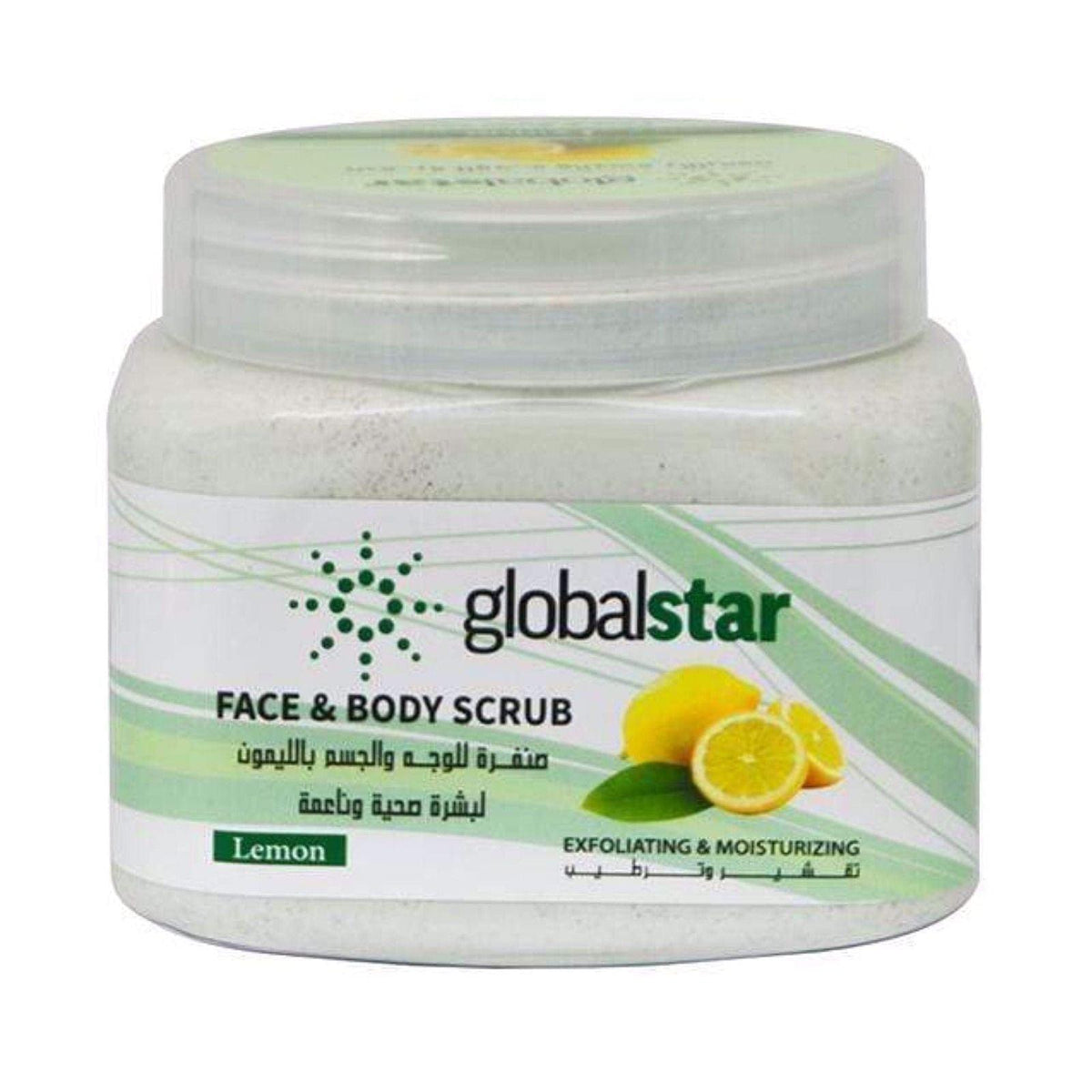 Globalstar Exfoliating Face & Body Scrub Lemon 500ml
