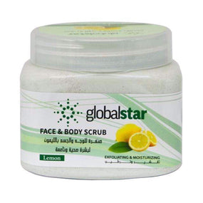 Globalstar Exfoliating Face & Body Scrub Lemon 500ml - Awarid UAE
