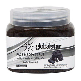 Globalstar Exfoliating Face & Body Scrub Charcoal 500ml - Awarid UAE