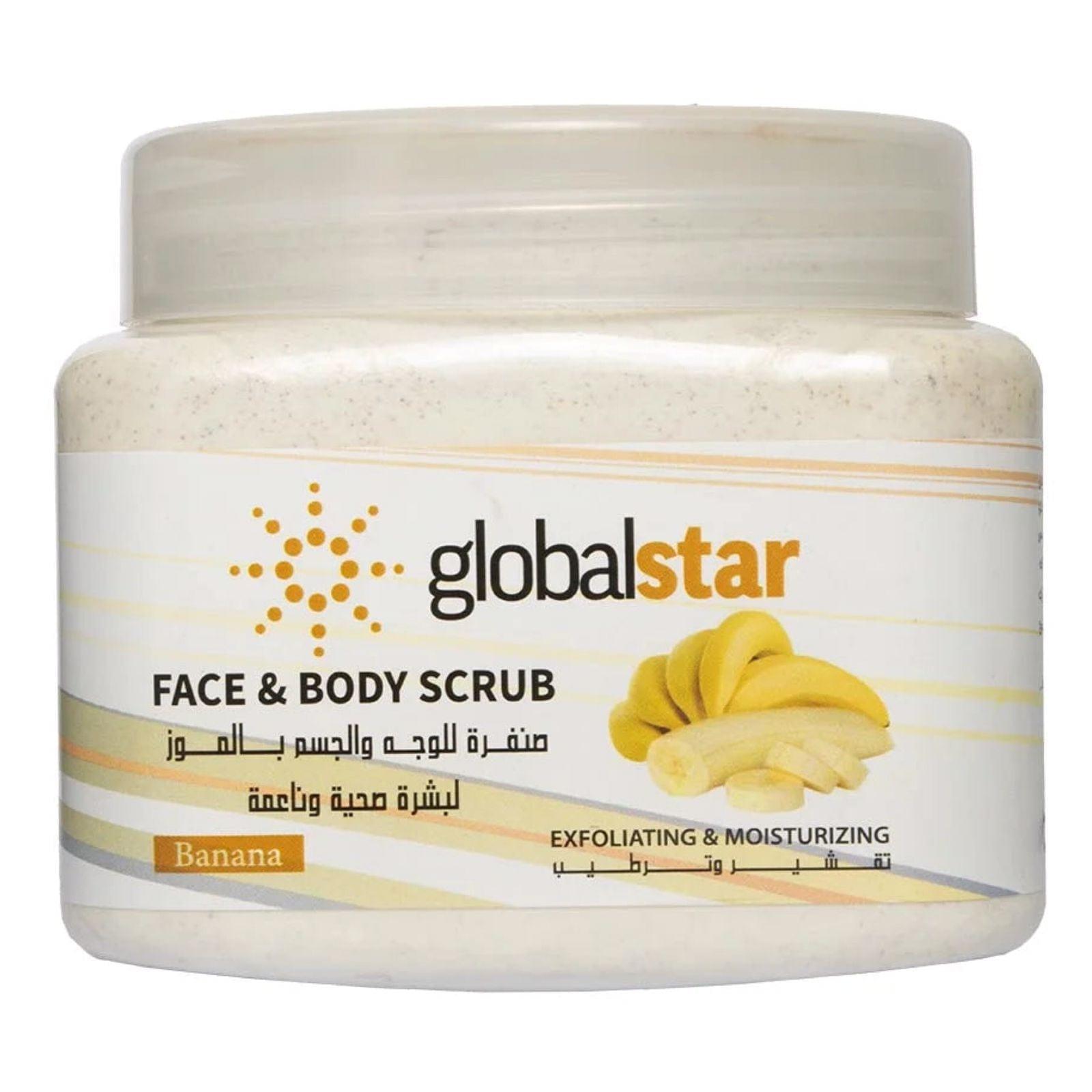 Globalstar Exfoliating Face & Body Scrub Banana 500ml