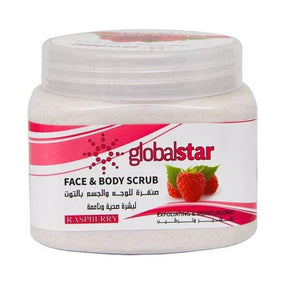 Globalstar Exfoliating Face & Body Scrub Raspberry 500ml - Awarid UAE