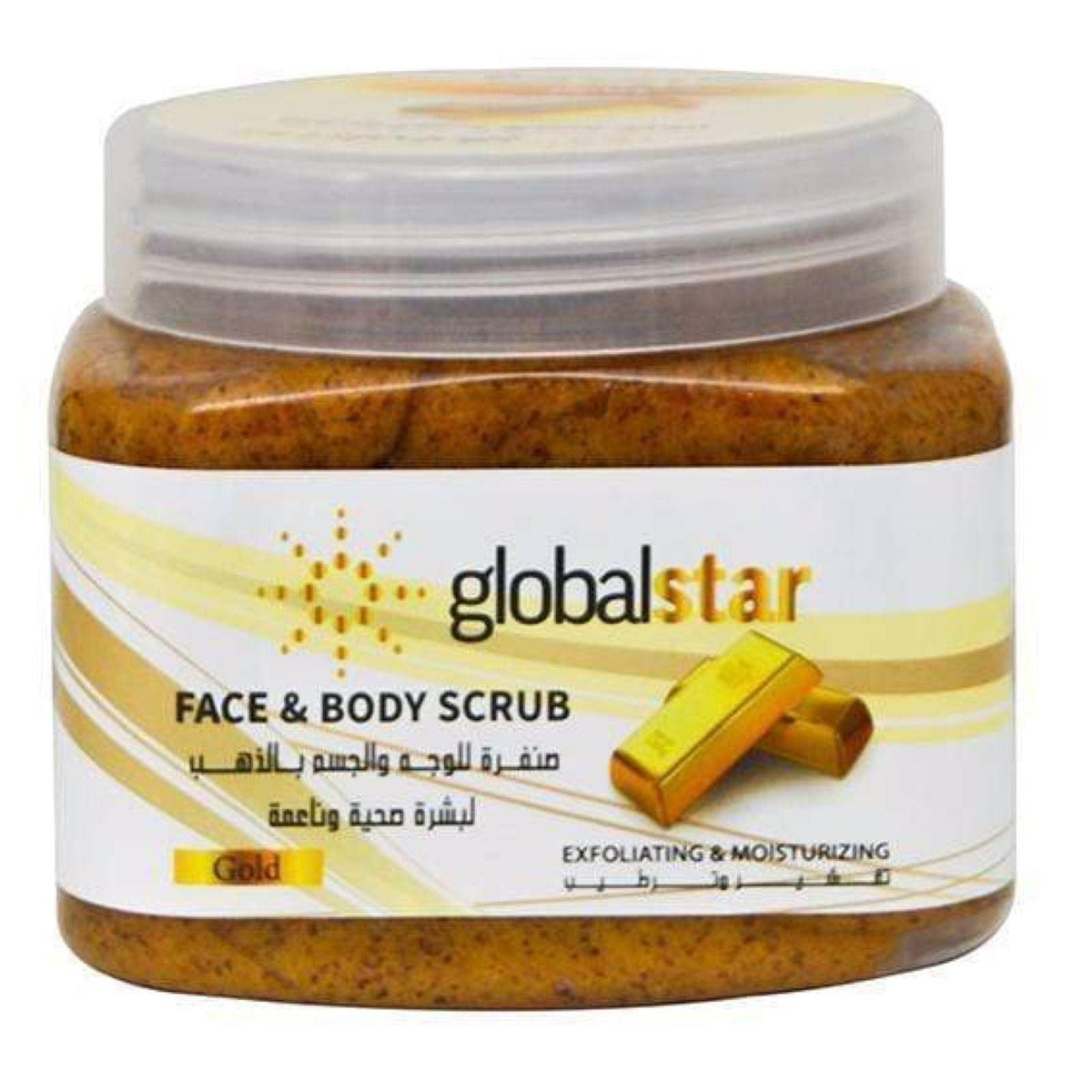 Globalstar Exfoliating Face & Body Scrub Gold 500ml