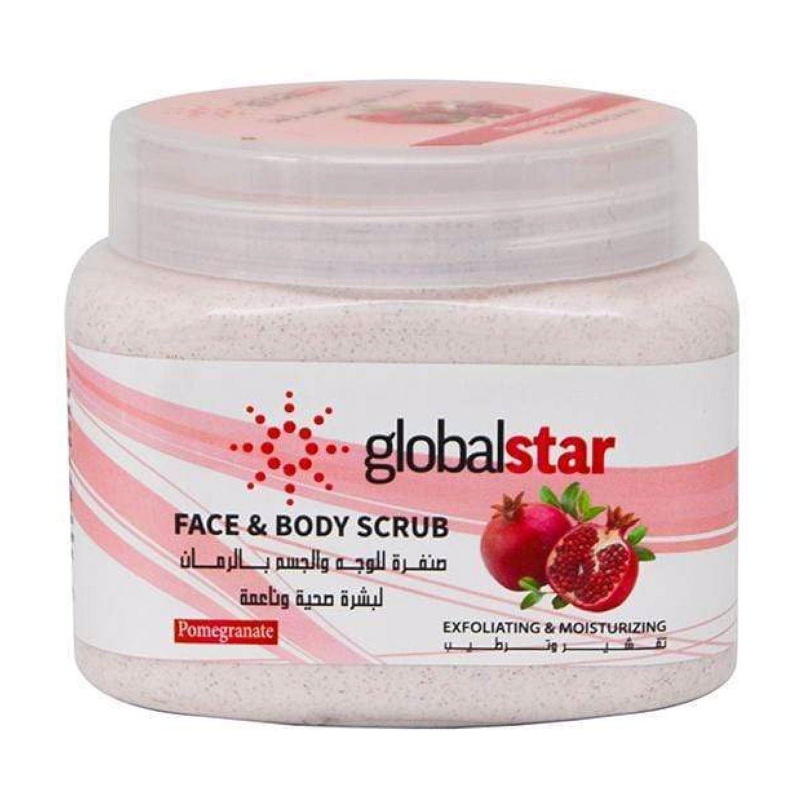 Globalstar Exfoloating Face & Body Scrub Pomegranate 500ml