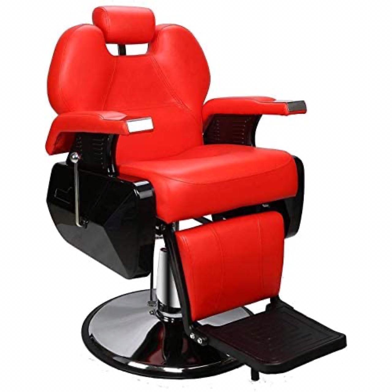 Globalstar Professional Red Barber Chair 2687 - Awarid UAE