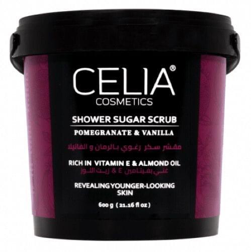 Celia Shower Sugar Scrub With Pomegranate & Vanilla 600g
