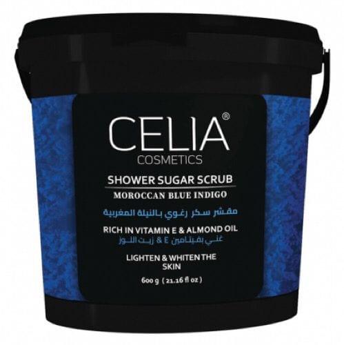 Celia Shower Sugar Scrub With Moroccan Blue Indigo 600g