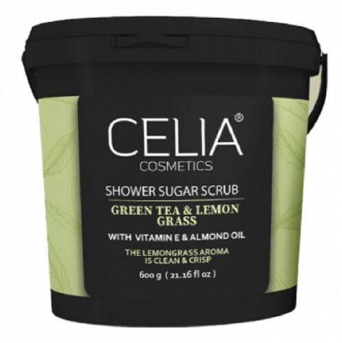 Celia Shower Sugar Scrub With Green Tea & Lemongrass 600g