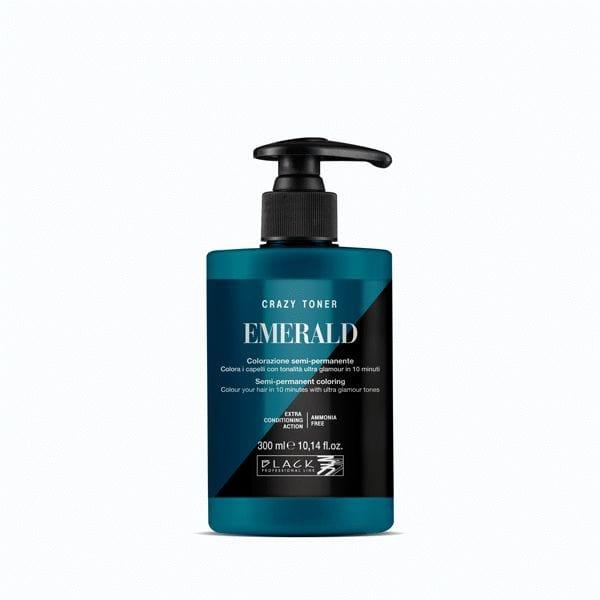 Black Hair Toner Semi Permanent Coloring Ammonia Free Emerald 300ml