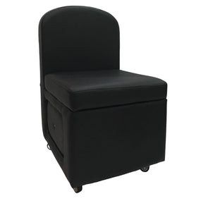 Globalstar Pedicure Stool Chair Black With Drawer BS-688 - Awarid UAE