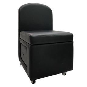 Globalstar Pedicure Stool Chair Black With Drawer BS-688 - Awarid UAE