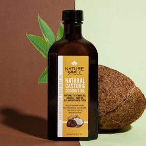 Nature Spell Natural Castor & Coconut Oil For Hair & Skin 150ml - Awarid UAE