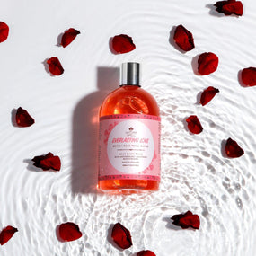 Nature Spell British Rose Petal Water Jelly Body Wash 500ml - Awarid UAE