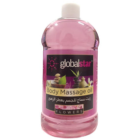 Globalstar Body Massage Oil Flowers Extract 1000ml - Awarid UAE