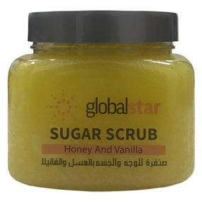 Globalstar Face & Body Sugar Scrub Honey & Vanilla 600g - Awarid UAE