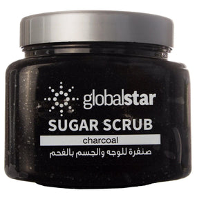 Globalstar Face & Body Sugar Scrub Charcoal 600g - Awarid UAE