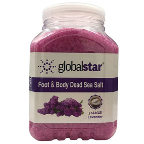 Globalstar Foot And Body Dead Sea Salt Lavender 2.8kg - Awarid UAE